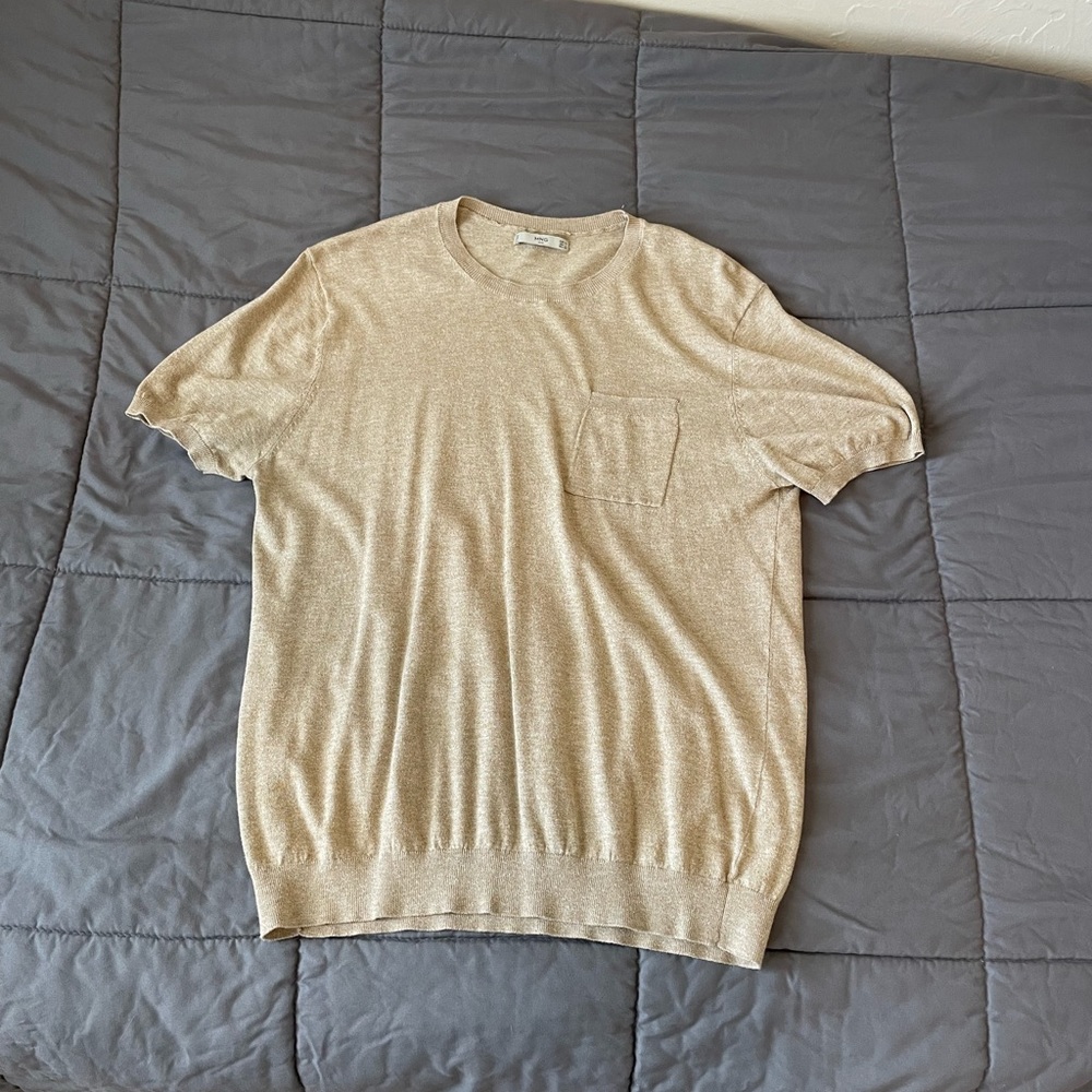 Tan Mango Large Men’s T-Shirt